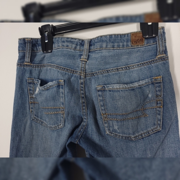 American Eagle Outfitters Jeans Light Distressing 0 Regular - Picture 4 of 4